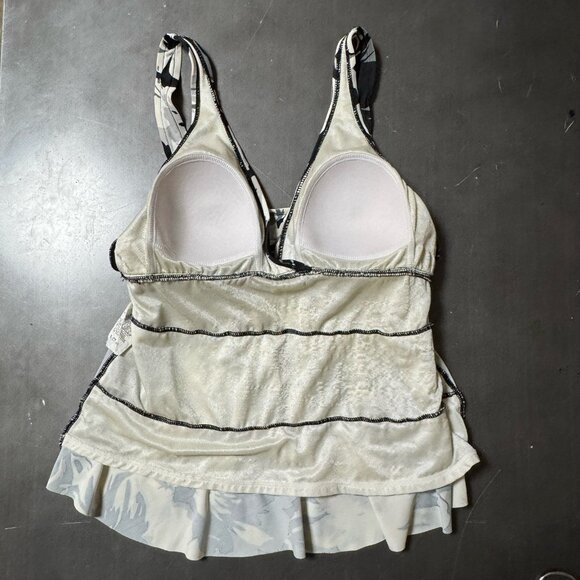 Magic Suit‎ Floral Ruffle Tankini Tiered Bikini Top Swimsuit Bathing Suit 10 - Picture 6 of 6